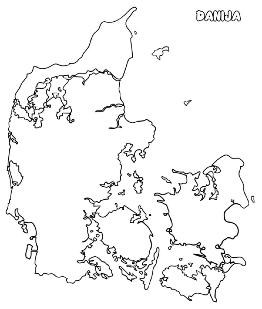 Danska Grenland bojanka, danski