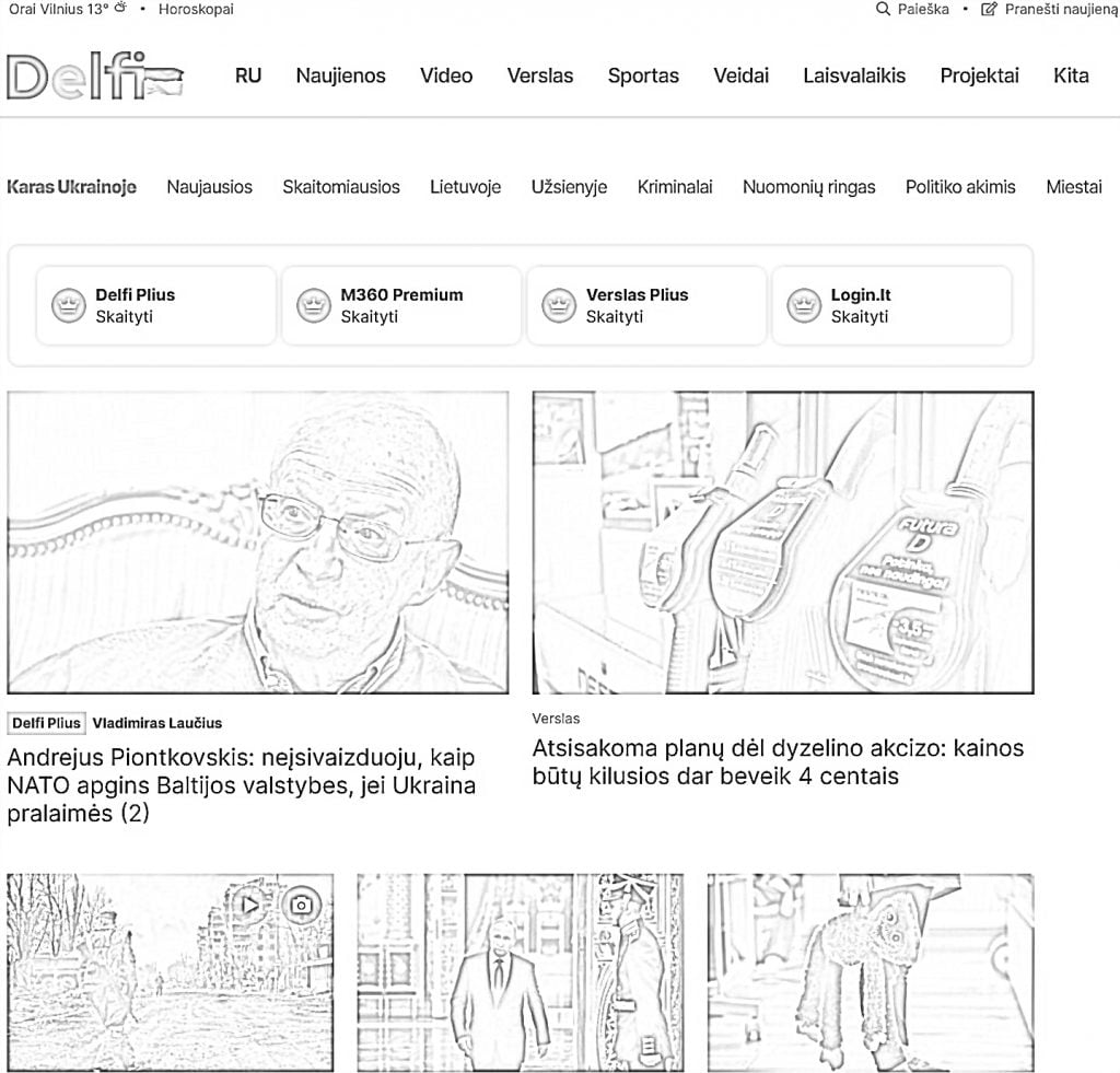 Farvning af DELFI-portalen