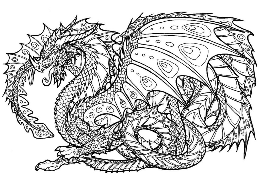 Dragon coloriage