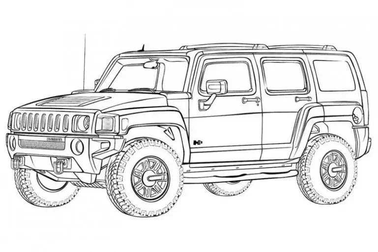 Jeep coloriage