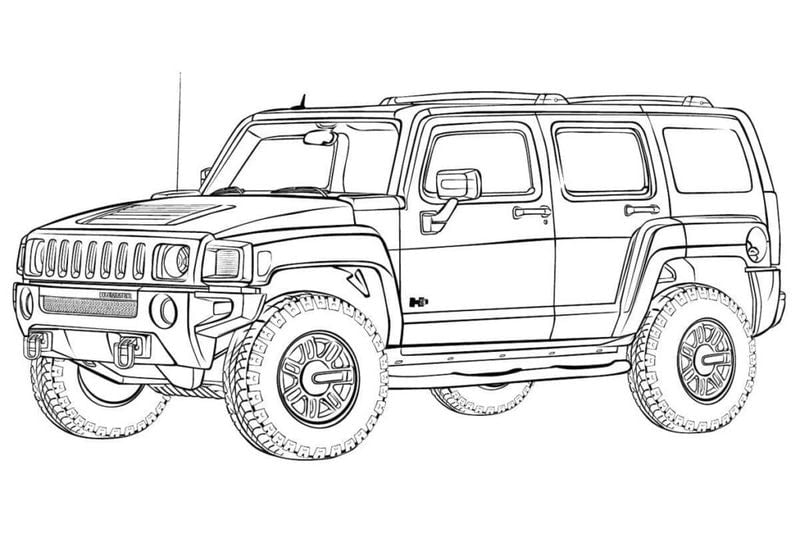 Jeep para colorear