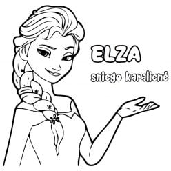 Elsa para colorear