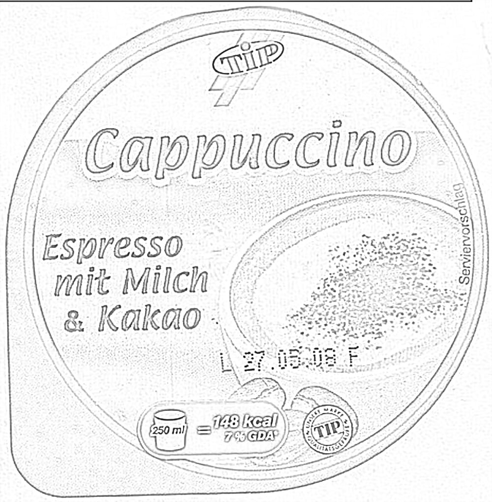 Espresso-Etikett