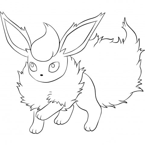 Mewarnai Flareon