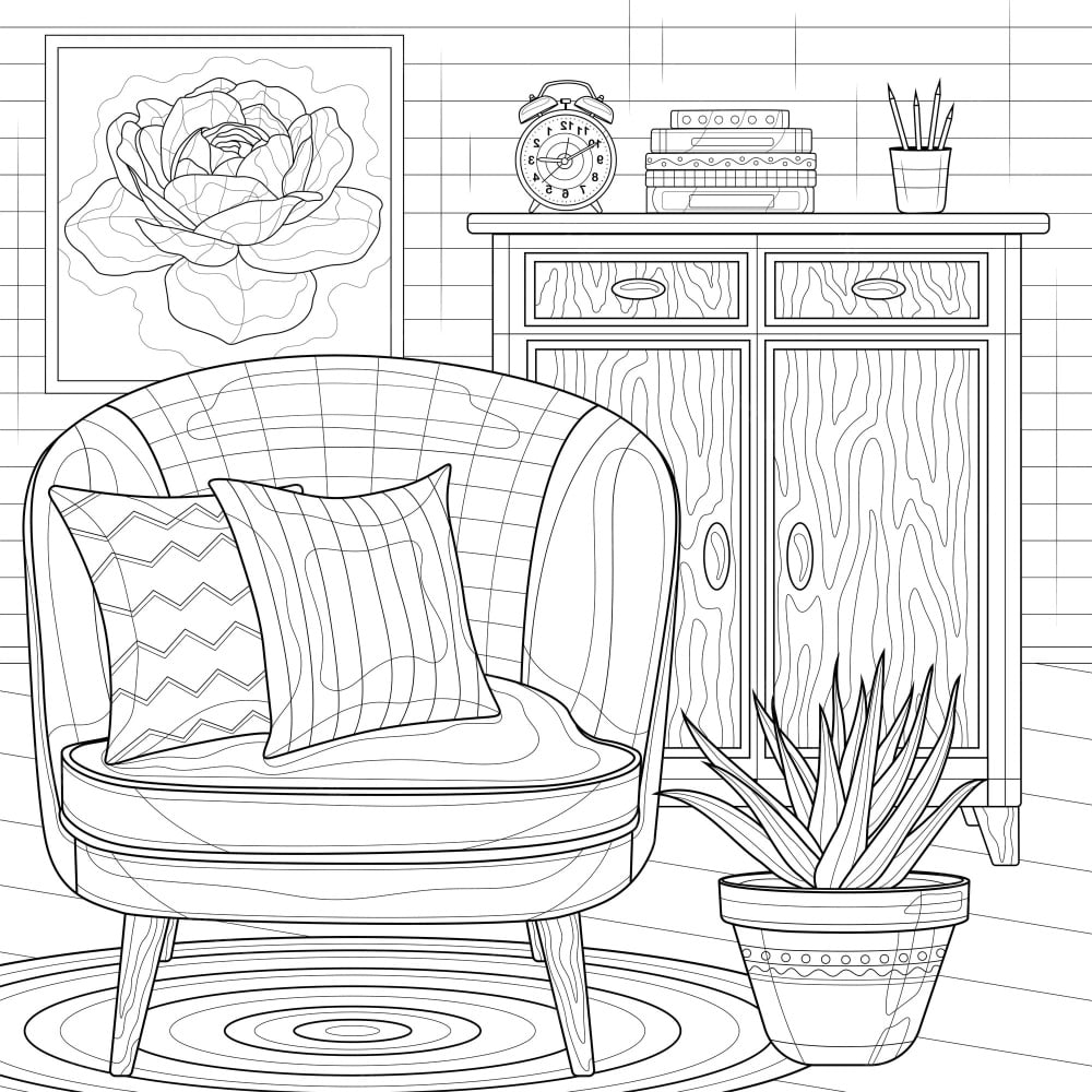 Fauteuil coloriage