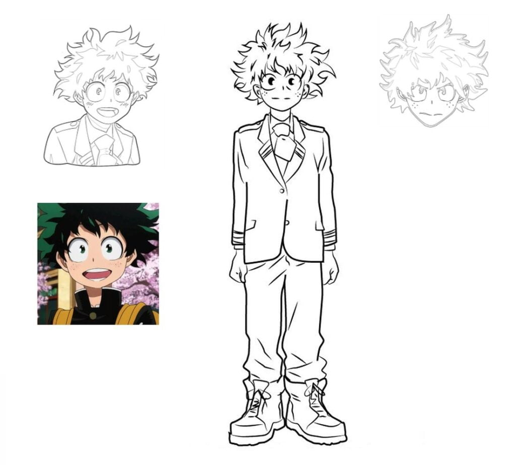 Barvanje Izuku Mudoriya, deku