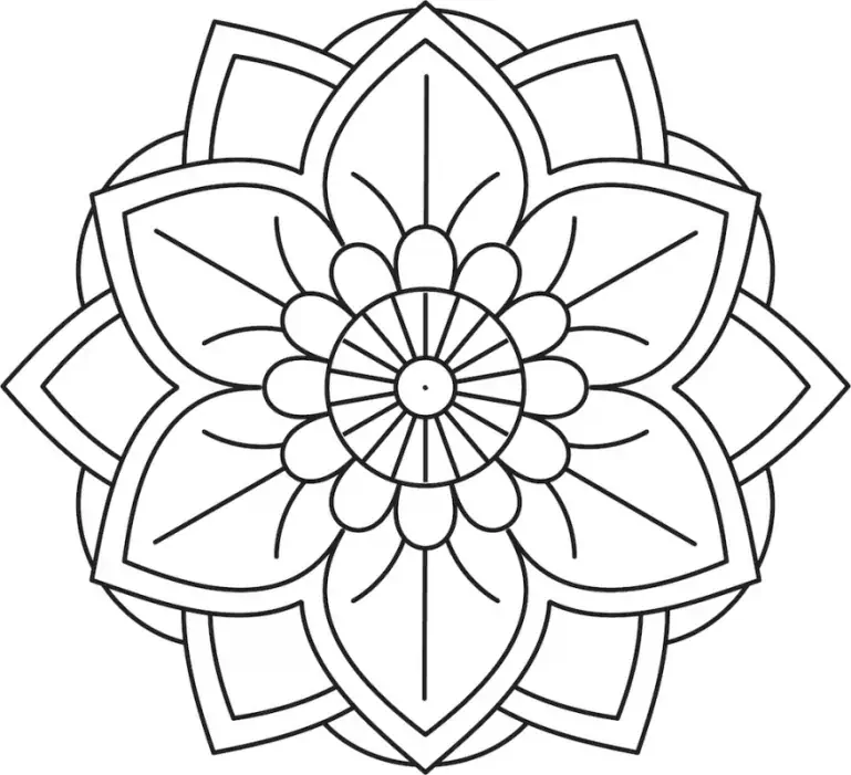 Mandala za decu cvet