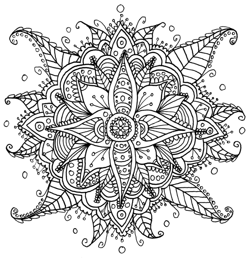 Mandala kwiatów.