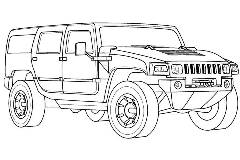 Marteau voiture jeep couleur
