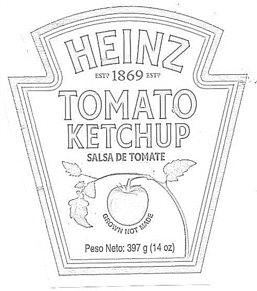 Heinz-Ketchup-Etikett
