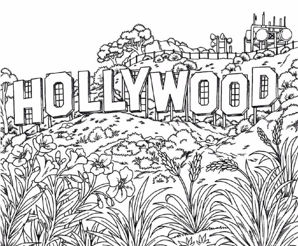 Hollywood pentru a colora