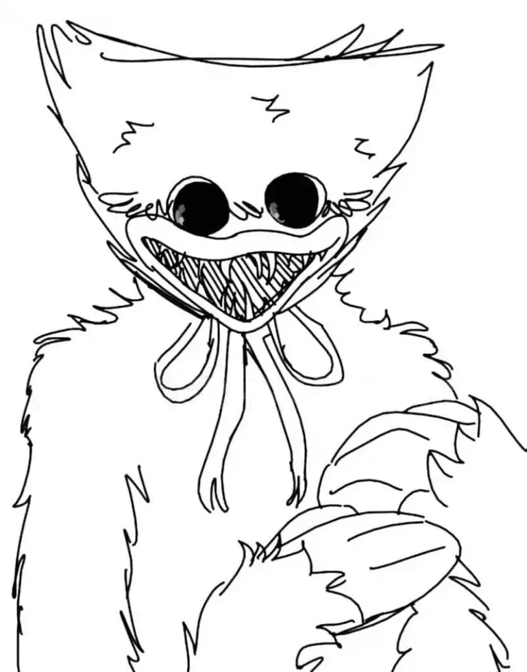 Huggy Wuggy 검은 눈.