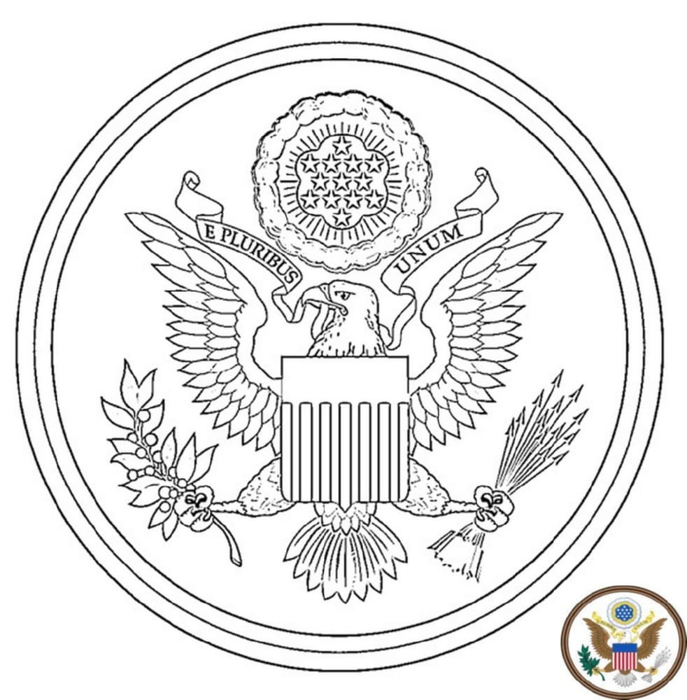 USA Wappen der Vereinigten Staaten von Amerika