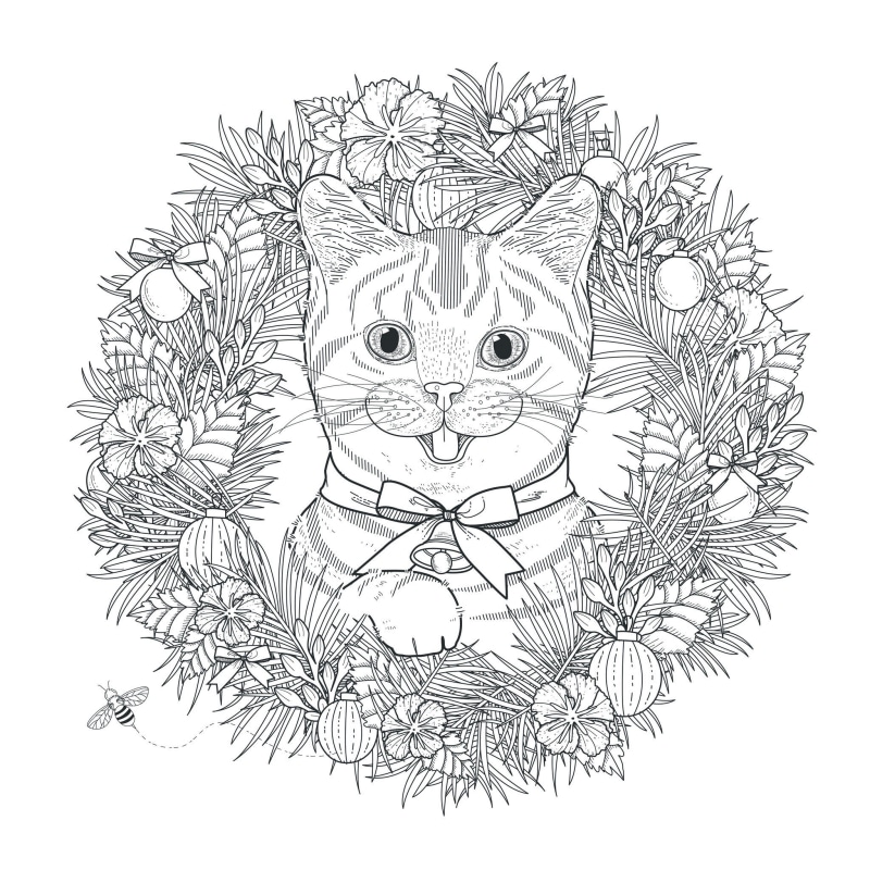 Mandala pour chat enfant