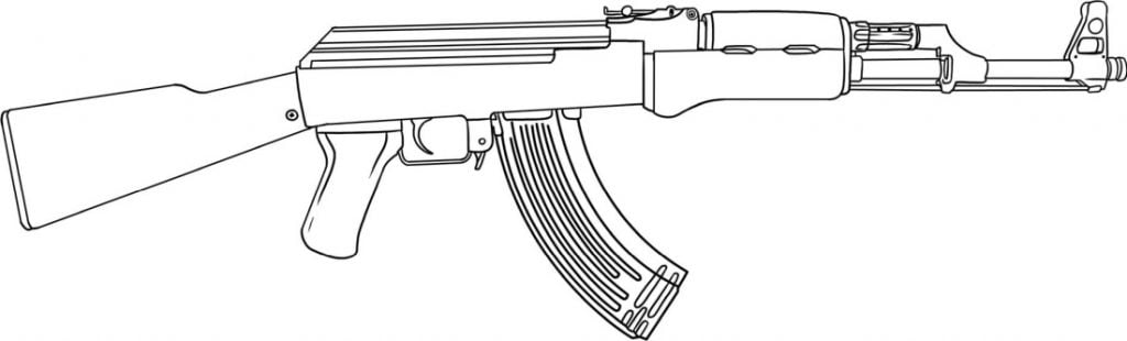 Máy Kalashnikov để tô màu