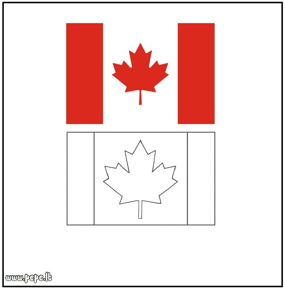 Bordo de bandeira canadense, Canadá