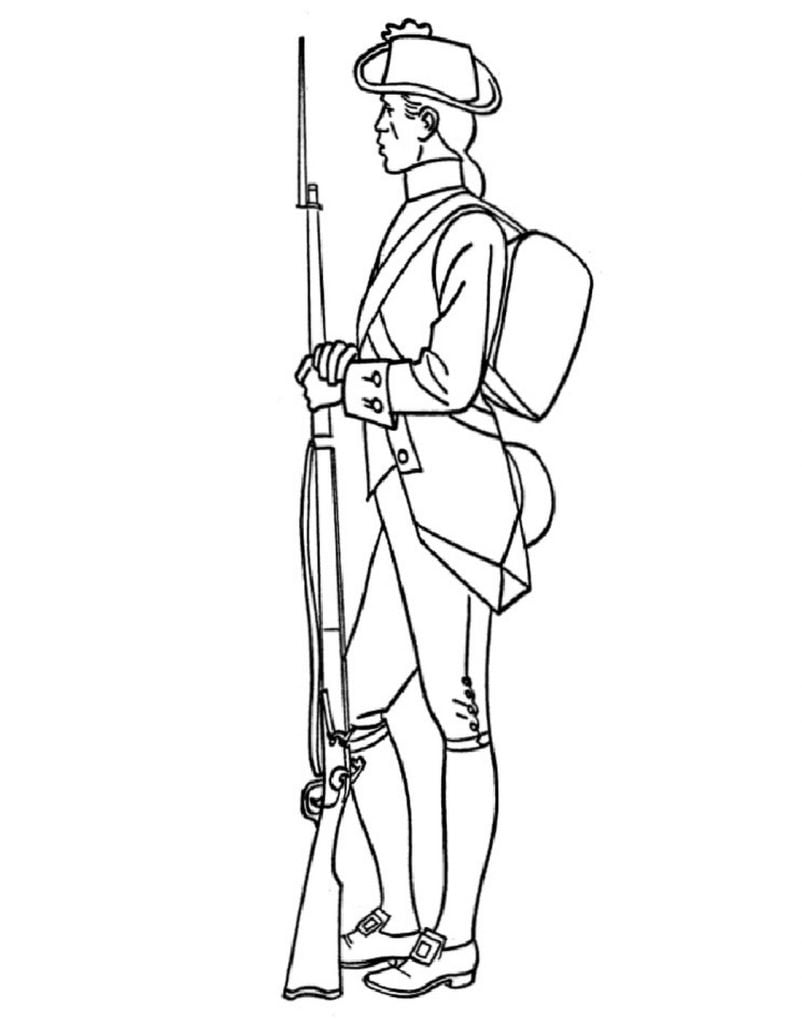 Rysunek francuskiego żołnierza