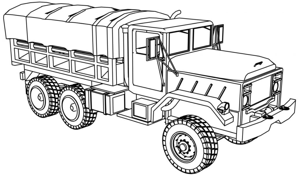 Militaire vrachtwagen, militair voertuig