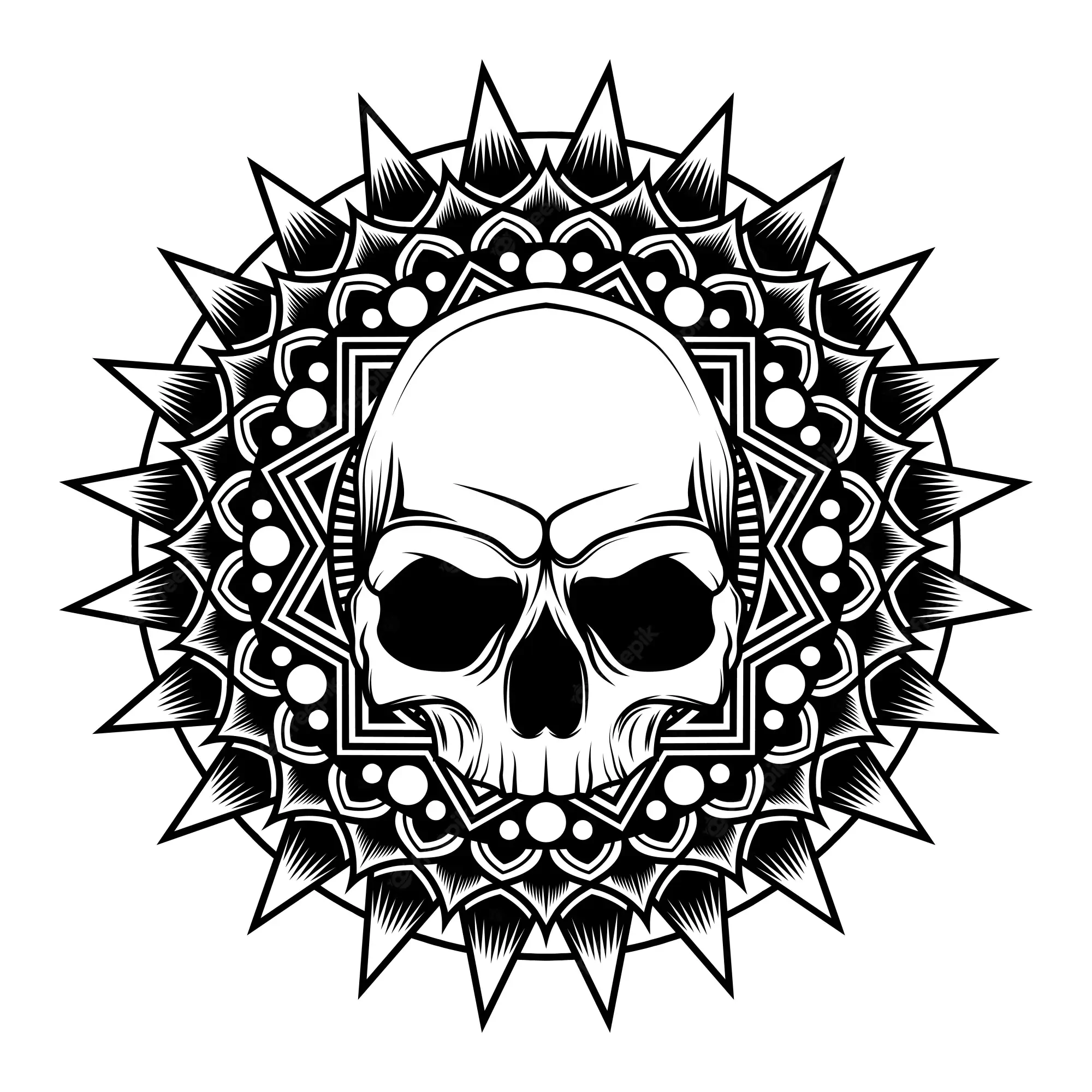 Skull mandala skull