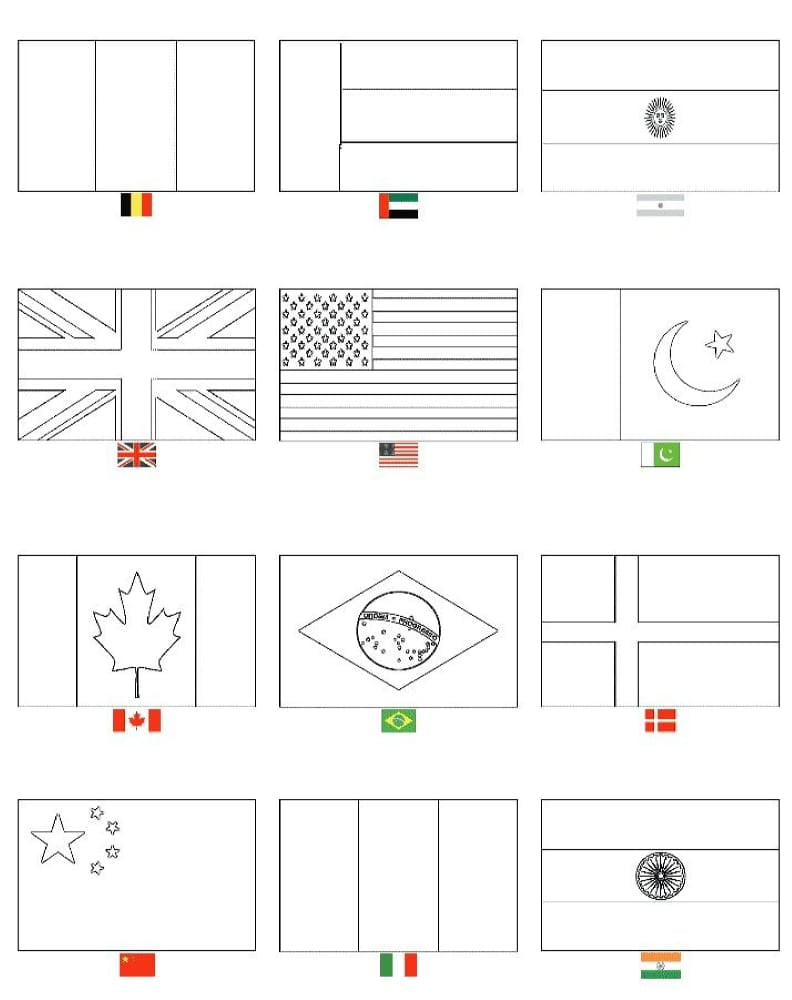 Kelių šalių vėliavos