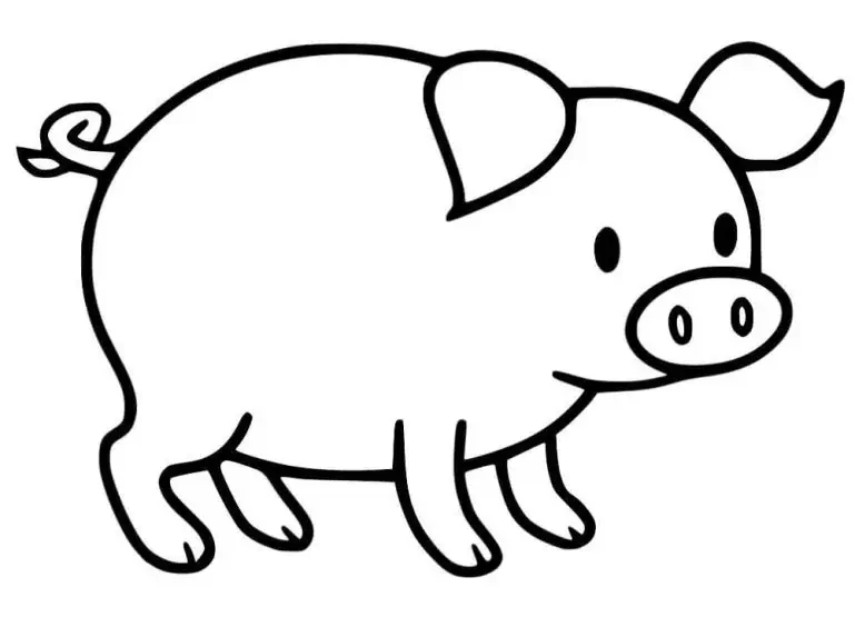 Baboy sa pagkukulay.