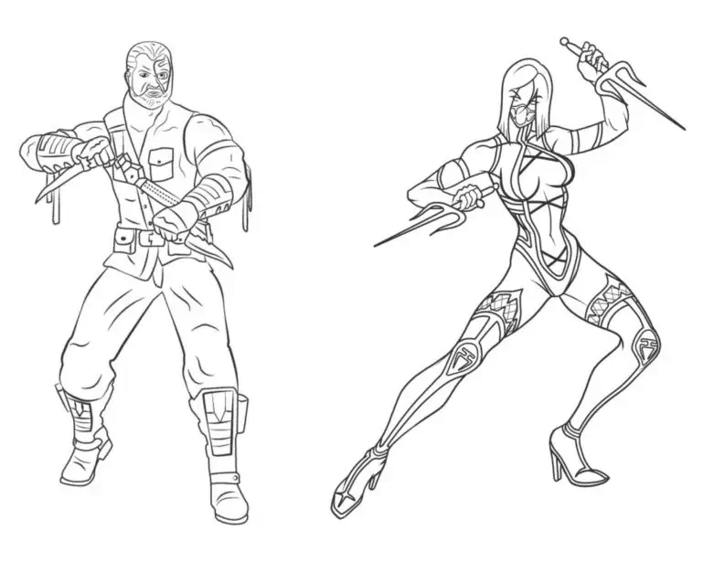 Kleur Kano en Mileena