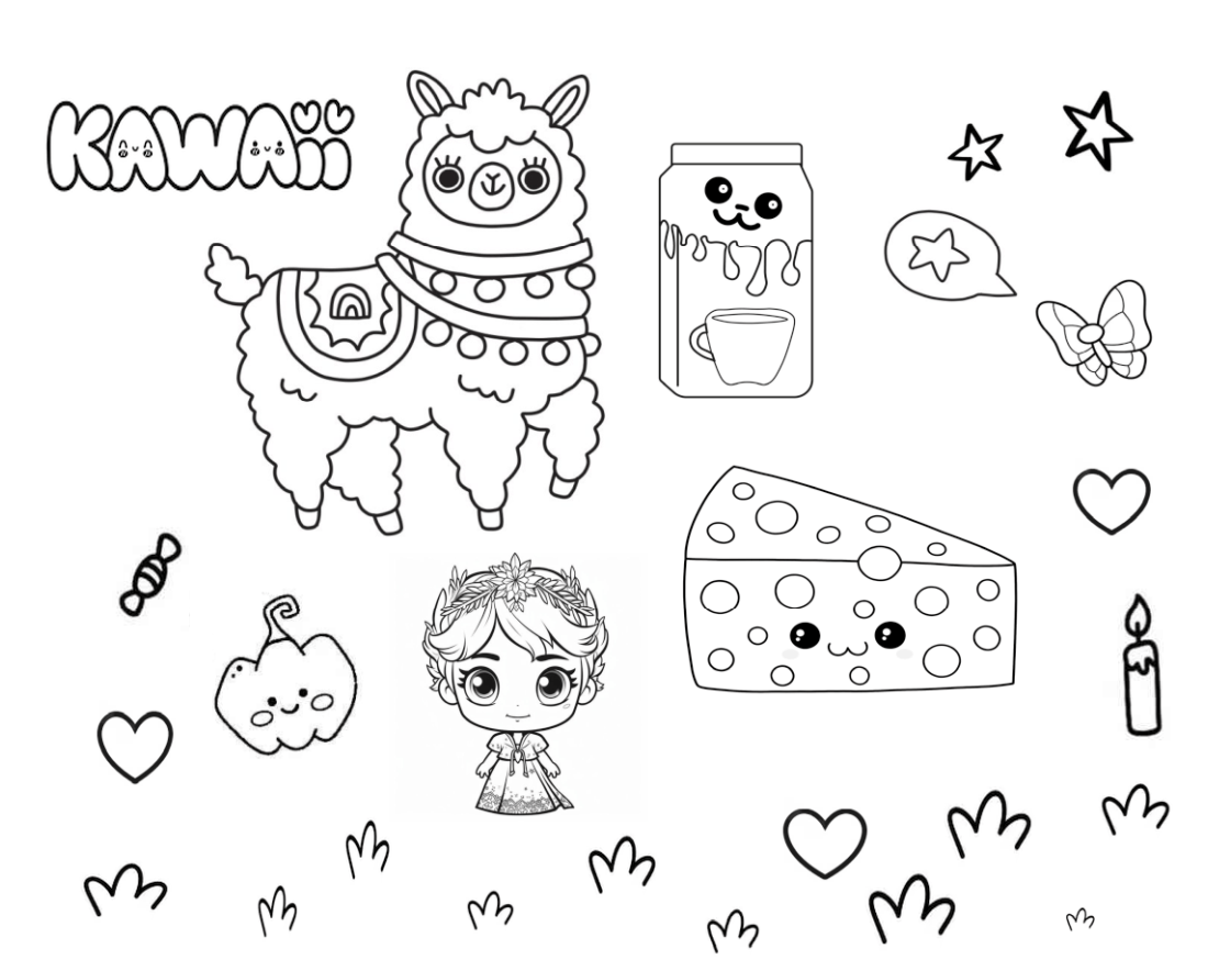 Kawaii Ausmalbilder 💖 – PEPE.LT