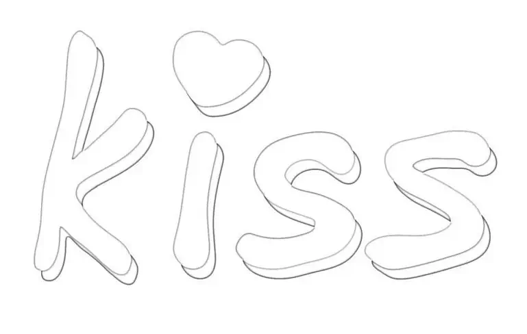 KISS zum Ausmalen
