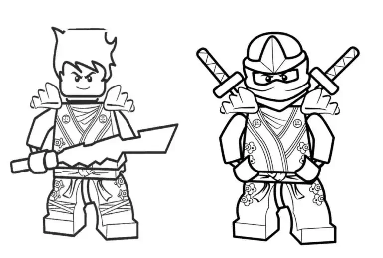 Faqet për t'u ngjyrosur Lego NinjaGo, të printueshme