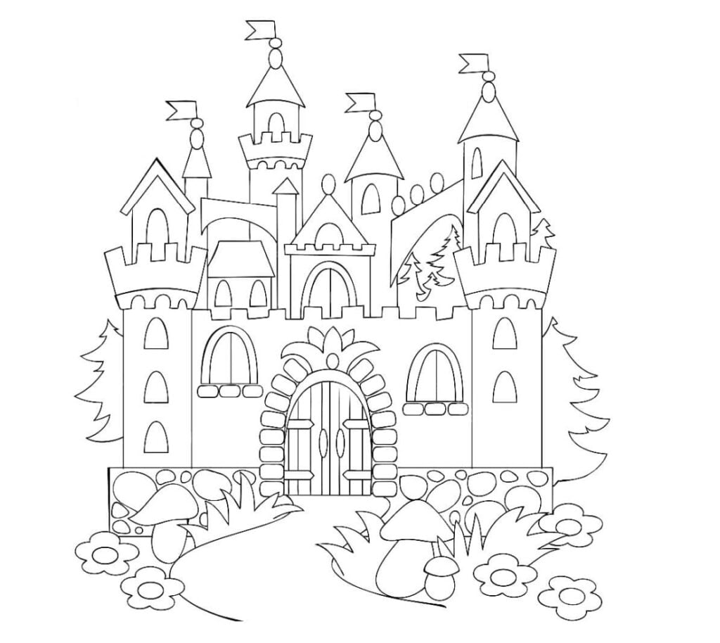 Castelo para colorir