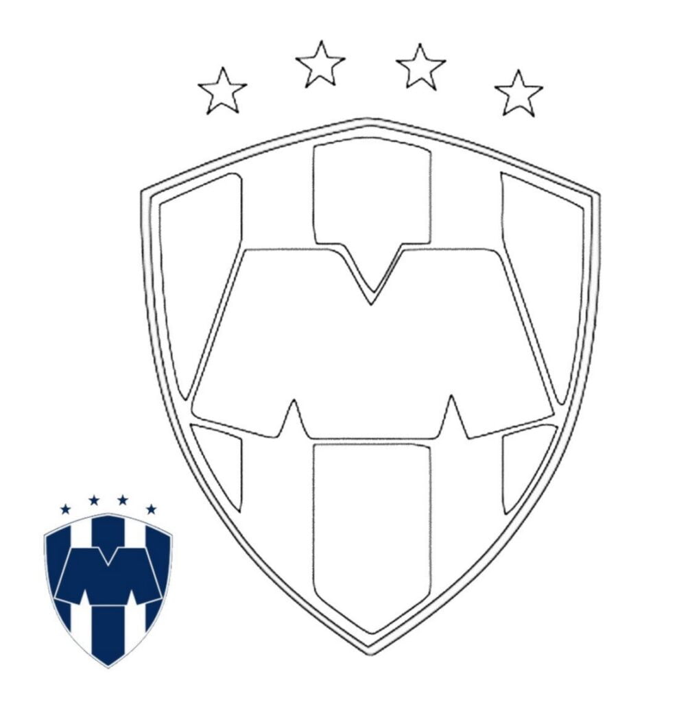 CF Monterrey coloring rayados