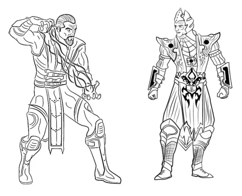Kleur Shang-tsung en Shinnok