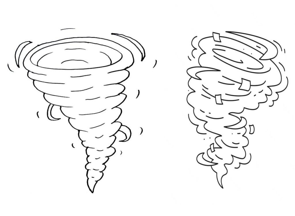 Tornado kwa kuchorea