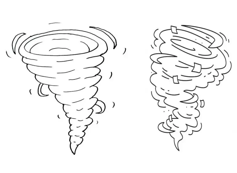 Tornado zum Ausmalen