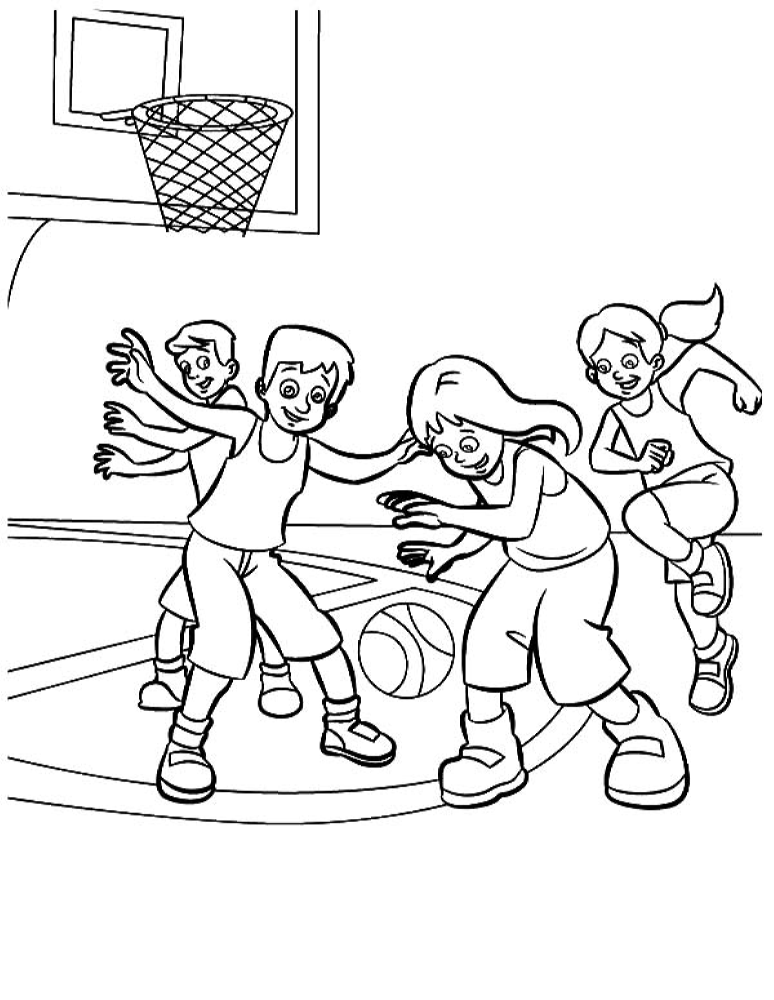Krepšinį žaisti sveika - spalvink. sveikata