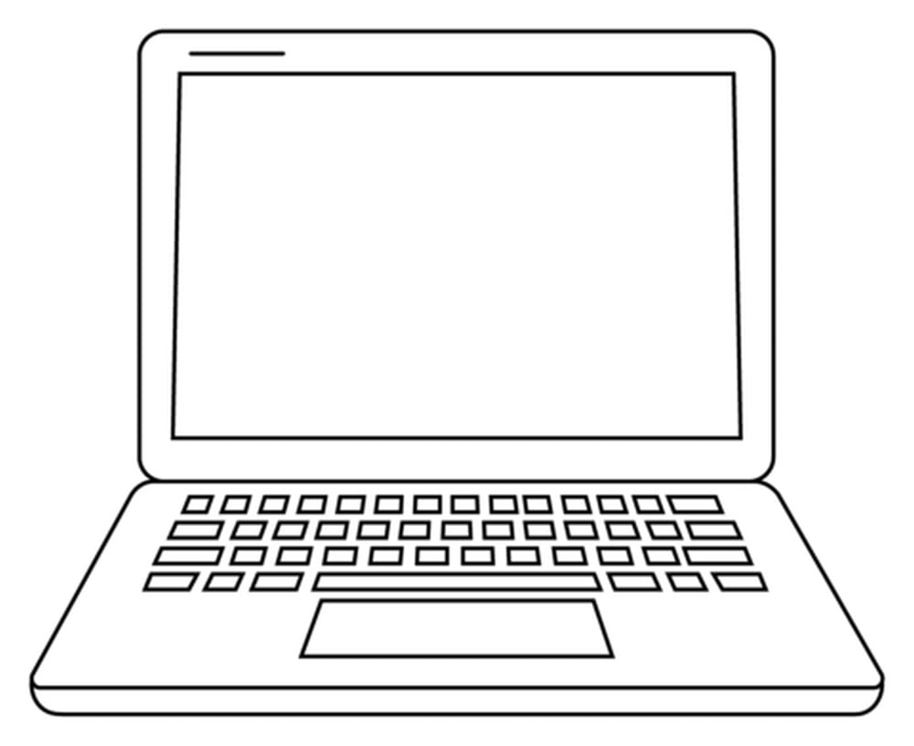 Přenosný počítač omalovánky notebooku