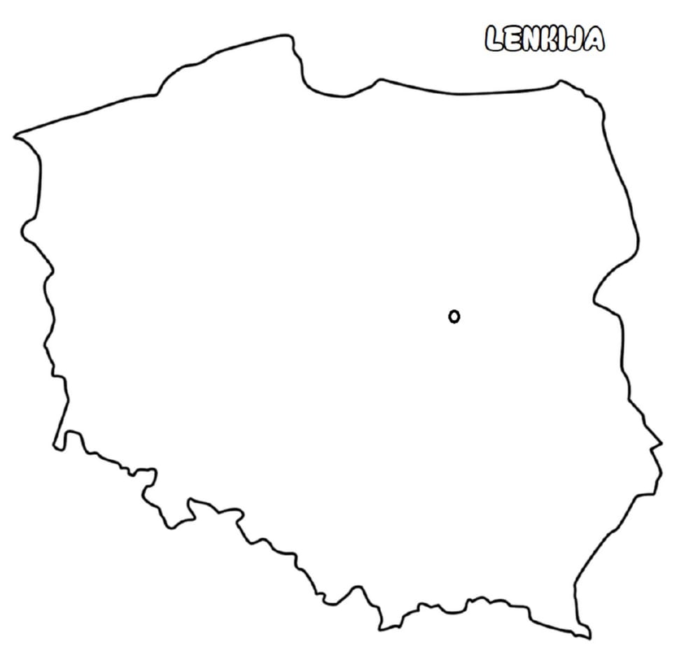 Mapa ng Poland sa pagkukulay, Poland