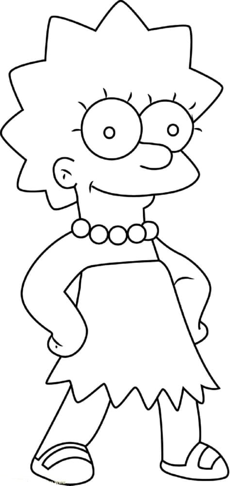 Lisa coloriage