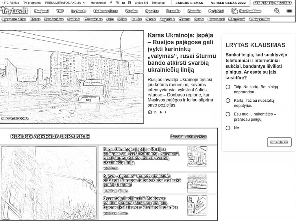 Mewarnai portal berita Lithuanian Morning