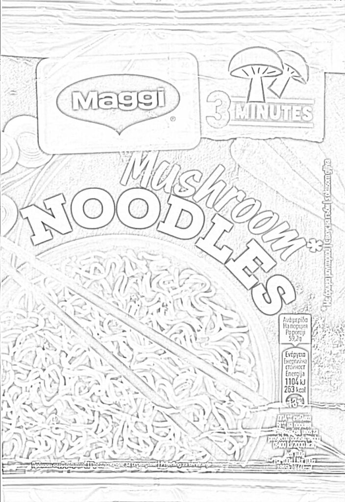 Maggi noodles label