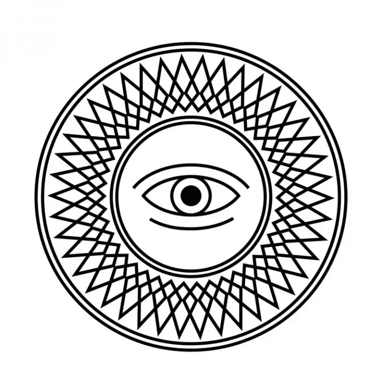 Simbolo mandala occhio