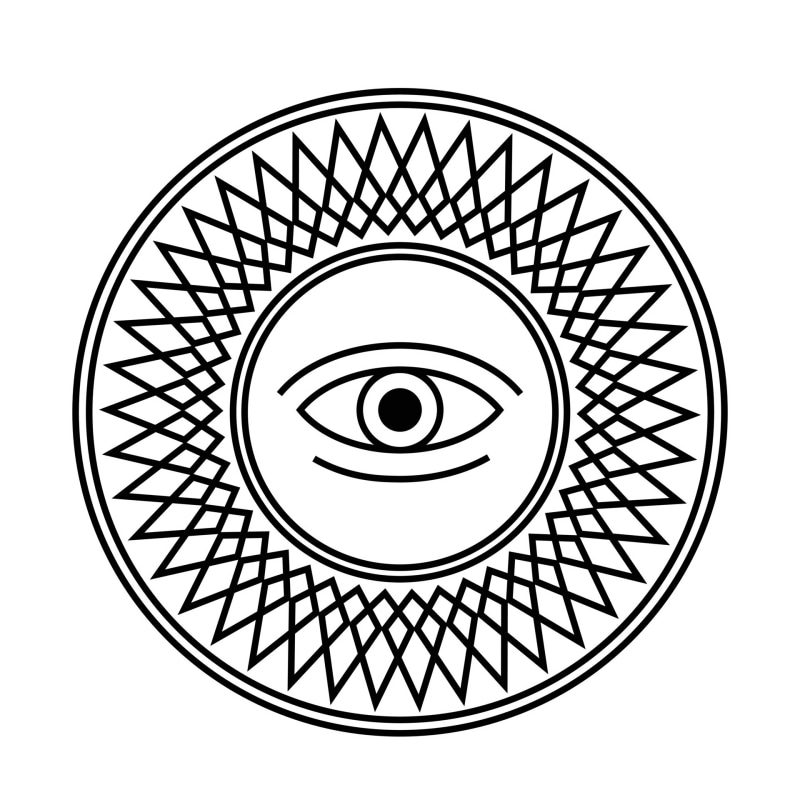 Symbol mandala oko