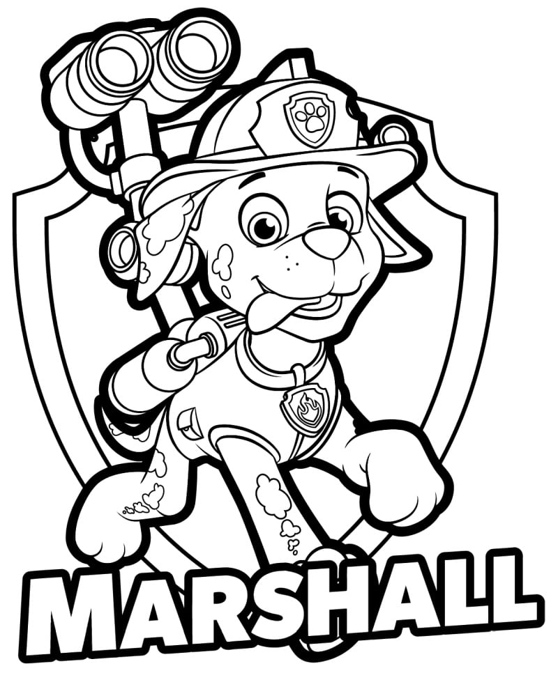 marshall para colorear