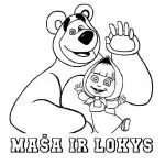 Mašas un lāča zīmējumi