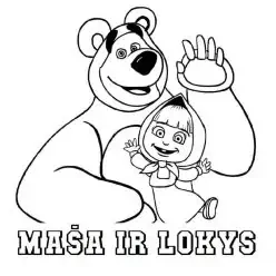 Masha en die Beer-tekeninge