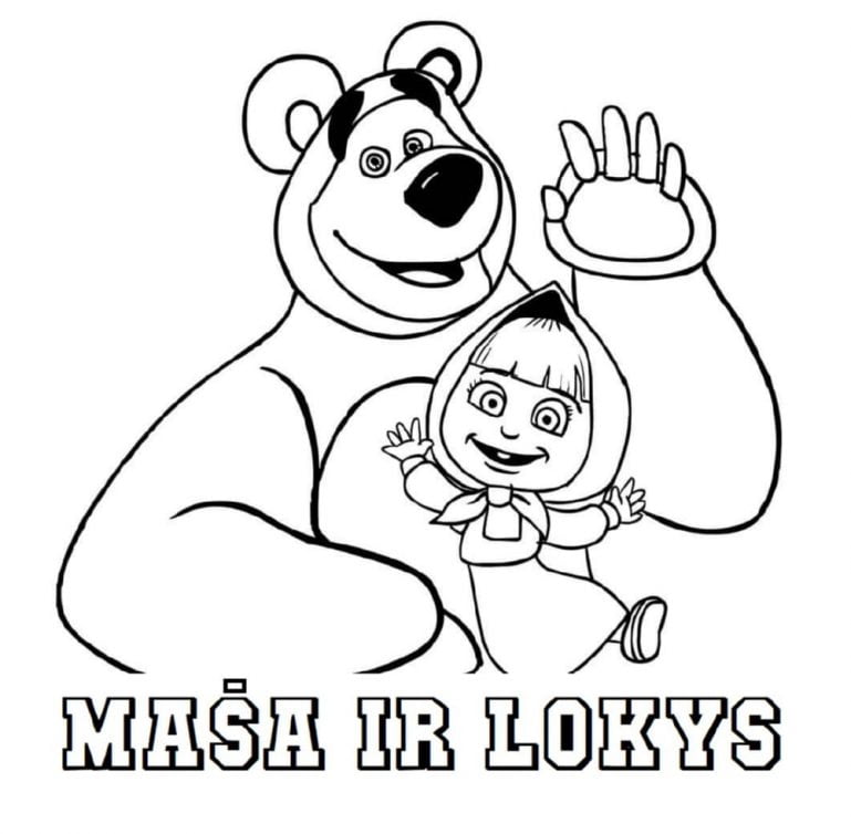 dibujos de masha y el oso