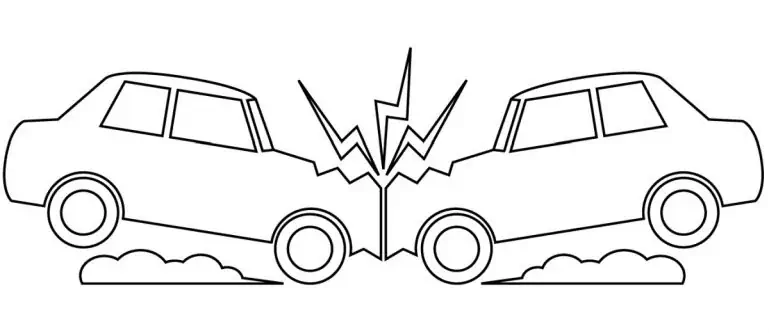 Accident machine coloriage
