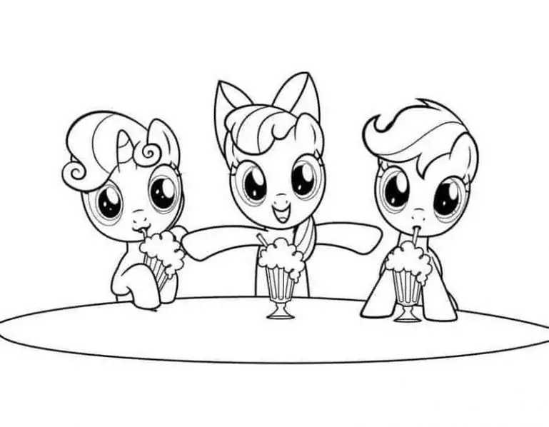 Kleine Ponys zeichnen