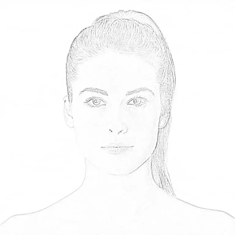 Portret devojke bojanka