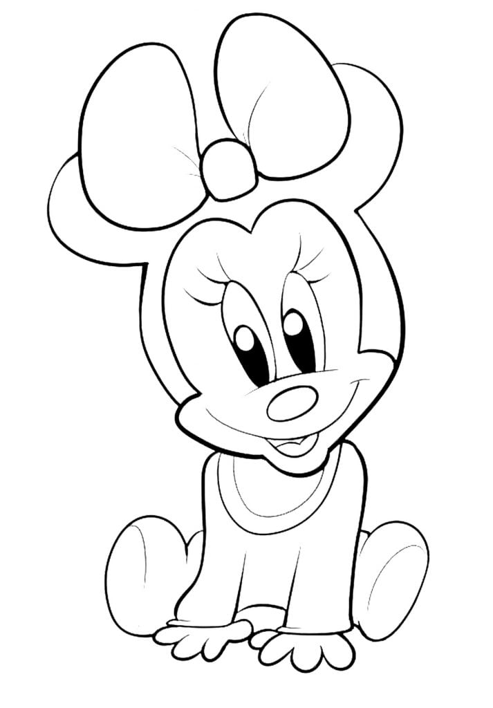 Mickey meisje tekening kleurplaten